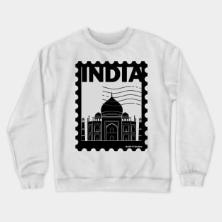 Taj Mahal, India Postage stamp Crewneck Sweatshirt